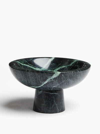 H&M Home Marble pedestal bowl at Collagerie