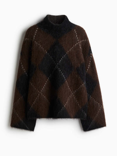 H&M Mohair-blend turtleneck jumper at Collagerie