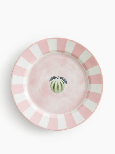 H&M Home Motif-detail porcelain mid plate at Collagerie