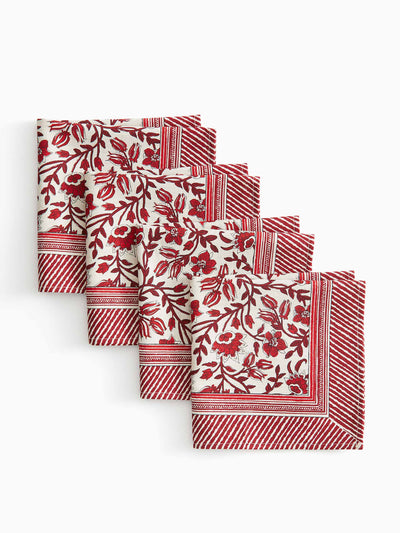 H&M Home Patterned napkins (set of 4) at Collagerie