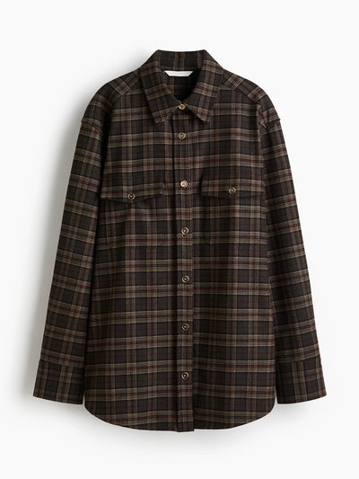 H&M Oversized flannel shirt at Collagerie