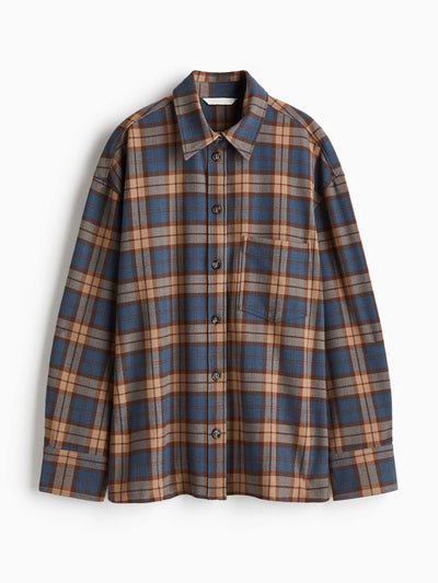 H&M Oversized flannel shirt at Collagerie