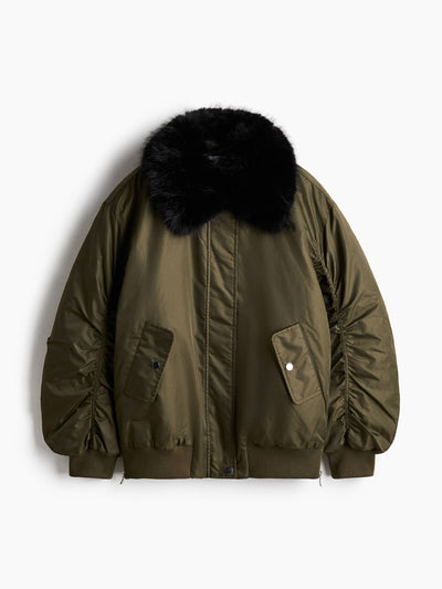 H&M Oversized padded bomber jacket at Collagerie