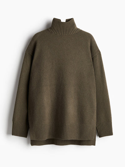 H&M Oversized polo-neck jumper at Collagerie