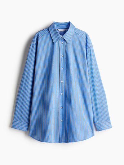 H&M Oversized poplin shirt at Collagerie