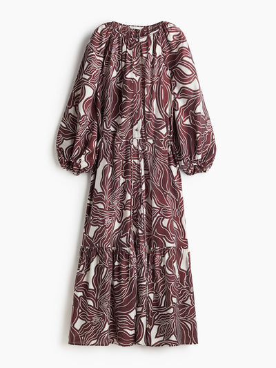 H&M Oversized tie-belt dress at Collagerie
