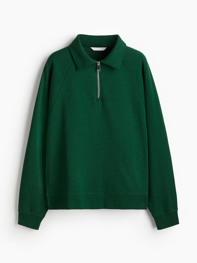 H&M Oversized zip-top sweatshirt at Collagerie