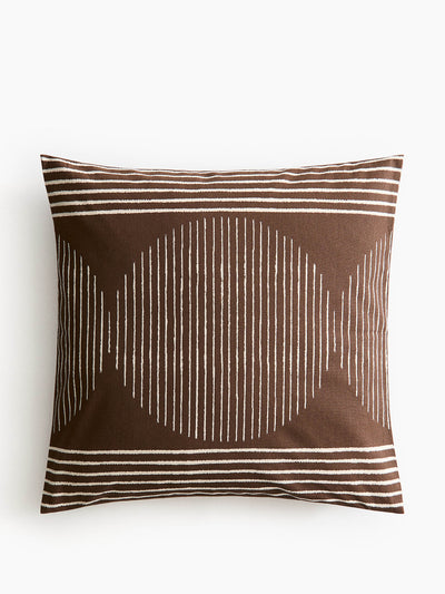 H&M Home Patterned cushion cover at Collagerie