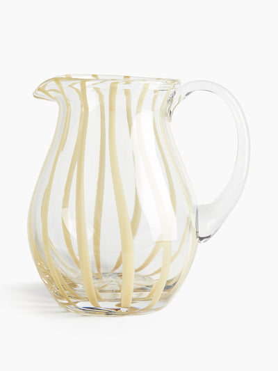 H&M Home Patterned glass jug at Collagerie