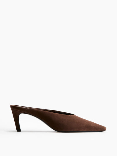 H&M Pointed suede mules at Collagerie