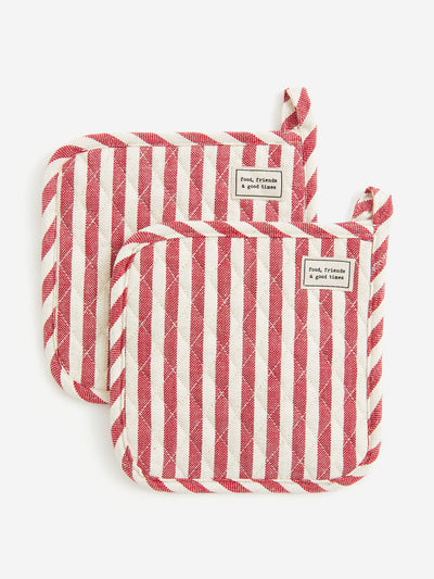 H&M Home Linen-blend pot holders (pack of 2) at Collagerie