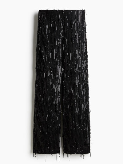 H&M Sequined trousers at Collagerie