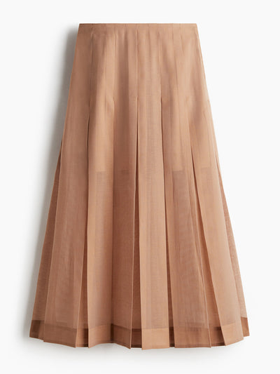 H&M Sheer pleated skirt at Collagerie