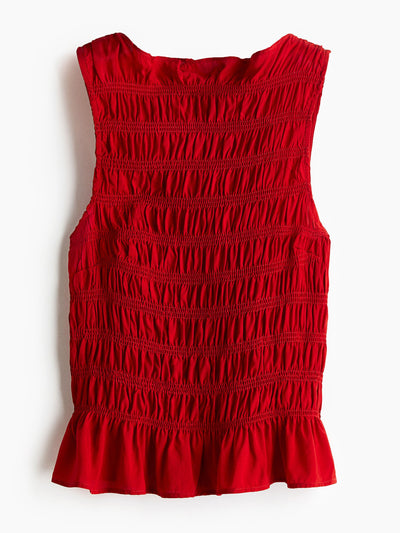 H&M Smocked top at Collagerie