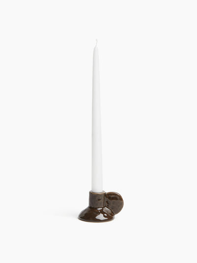 H&M Home Stoneware candlestick at Collagerie