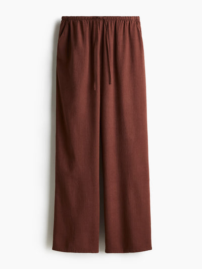 H&M Straight drawstring trousers at Collagerie