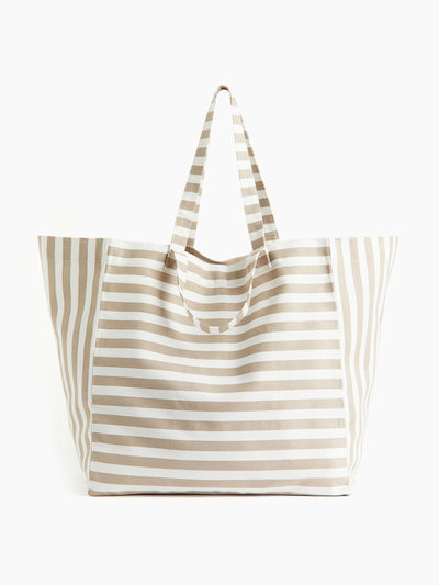 H&M Cotton canvas beach bag at Collagerie