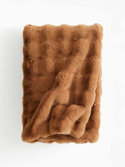 H&M Home Structured fluffy blanket at Collagerie