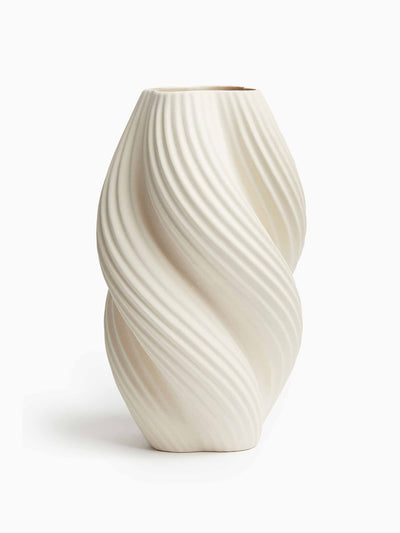 H&M Home Tall stoneware vase at Collagerie