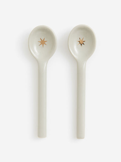 H&M Home Stoneware teaspoons (pack of 2) at Collagerie