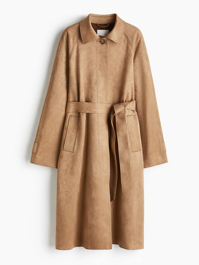H&M Tie-belt coat at Collagerie