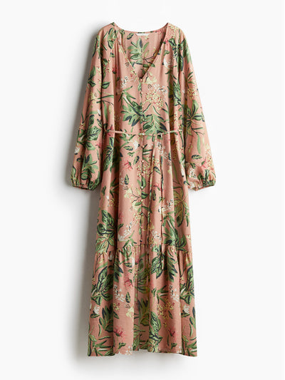 H&M Tie-belt crêpe dress at Collagerie