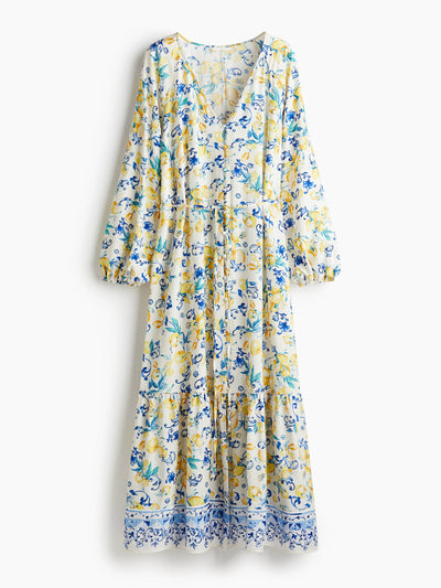 H&M Tie-belt crêpe dress at Collagerie