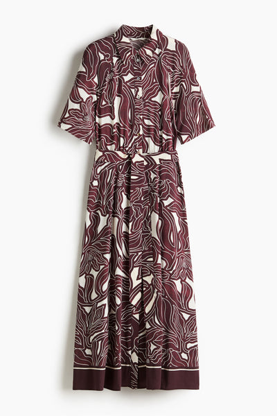 H&M Tie-belt shirt dress at Collagerie