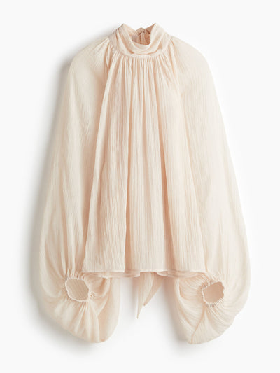 H&M Tie-neck blouse at Collagerie