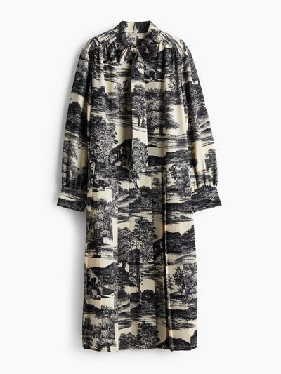 H&M Tie-neck dress at Collagerie