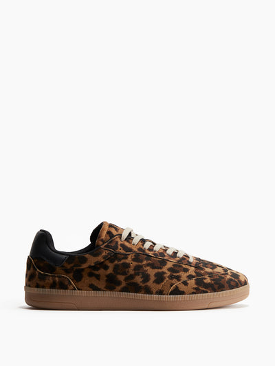 H&M Leopard print trainers at Collagerie