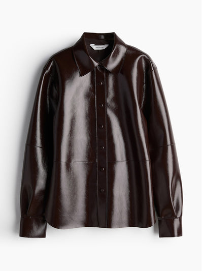 H&M Coated shirt at Collagerie