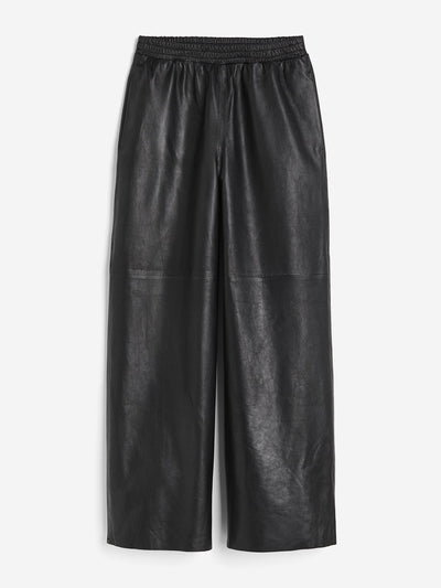 H&M Wide leather trousers at Collagerie