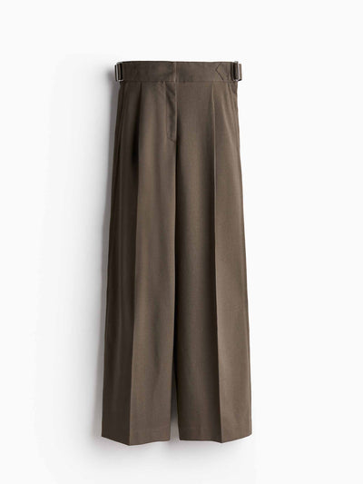 H&M Wide twill trousers at Collagerie