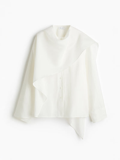 H&M Cape blouse at Collagerie
