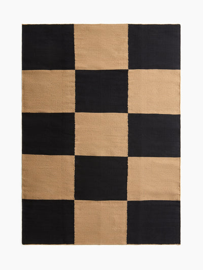 H&M Home Checked cotton rug at Collagerie