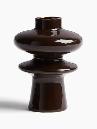 H&M Home Extra-small tiered stoneware vase at Collagerie