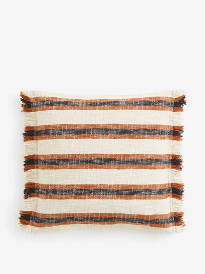 H&M Home Fringed cushion cover at Collagerie