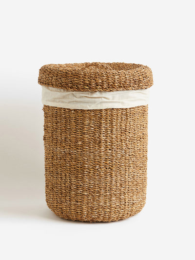 H&M Home Seagrass laundry basket at Collagerie