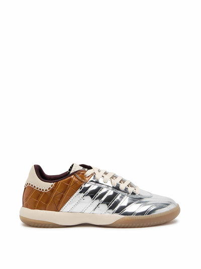 Adidas X Wales Bonner Samba panelled metallic leather sneakers at Collagerie