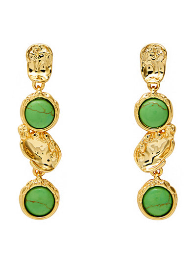Alexis Bittar Brut 14kt gold-plated drop earrings at Collagerie