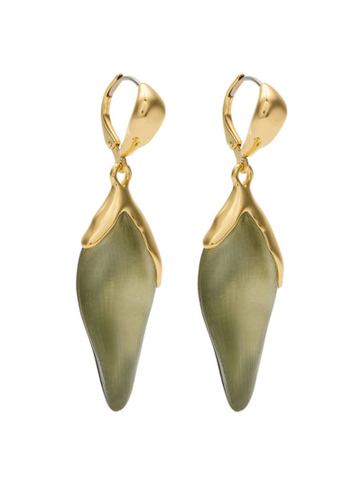 Alexis Bittar Luminous Lucite and 14kt gold-plated drop earrings at Collagerie