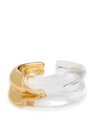 Alexis Bittar Molten 14kt gold-plated and Lucite bracelet at Collagerie
