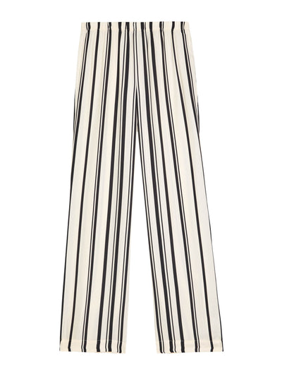 Anine Bing Elain striped satin trousers at Collagerie