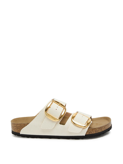 Birkenstock Arizona Big Buckle canvas sliders at Collagerie