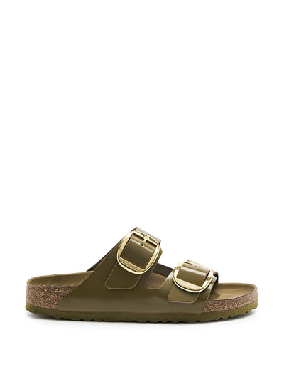 Birkenstock Arizona big buckle leather sliders at Collagerie