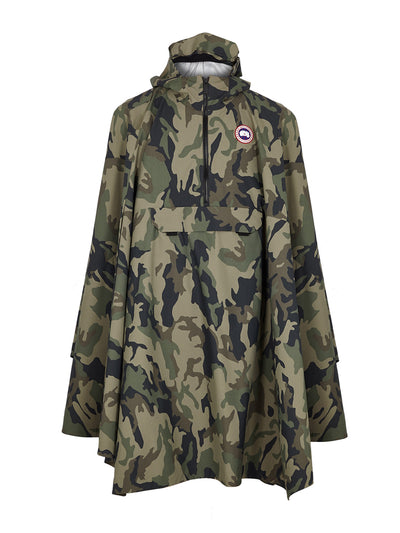 Canada Goose Field camouflage shell poncho at Collagerie