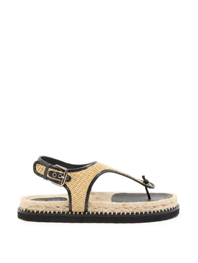 Castañer Tamesis rafia espadrille sandals at Collagerie