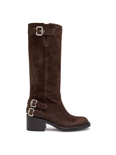 Chloé Dakota suede knee-high boots at Collagerie
