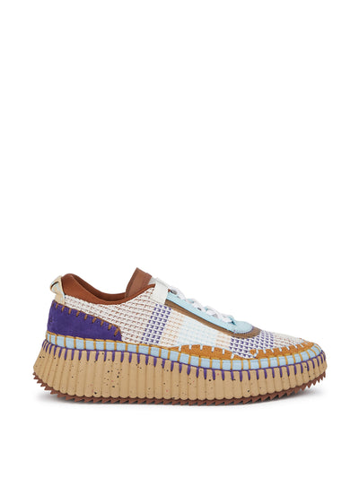 Chloé Multicolour panelled recycled mesh sneakers at Collagerie